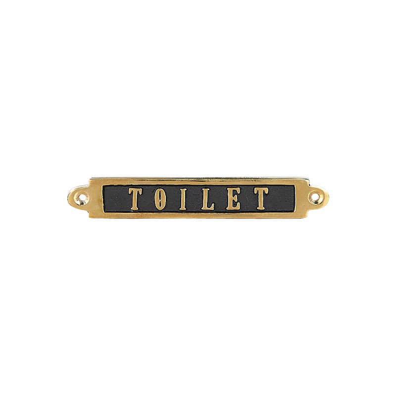 BRASS SIGN  TOILET