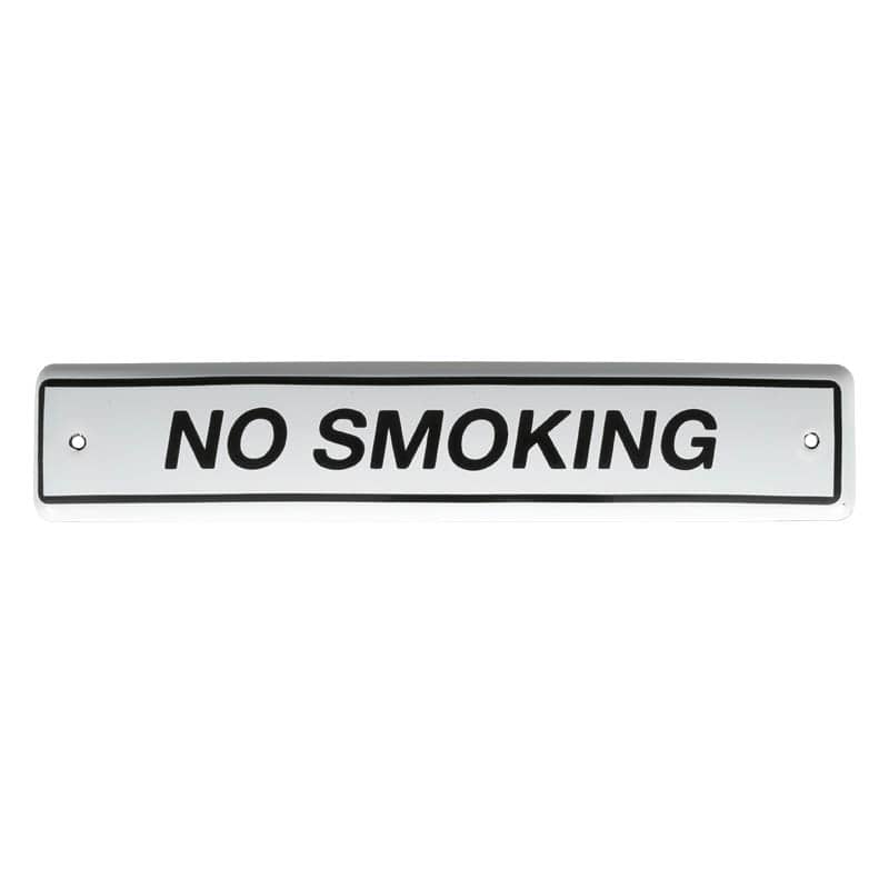 ENAMELED SIGN NO SMOKING