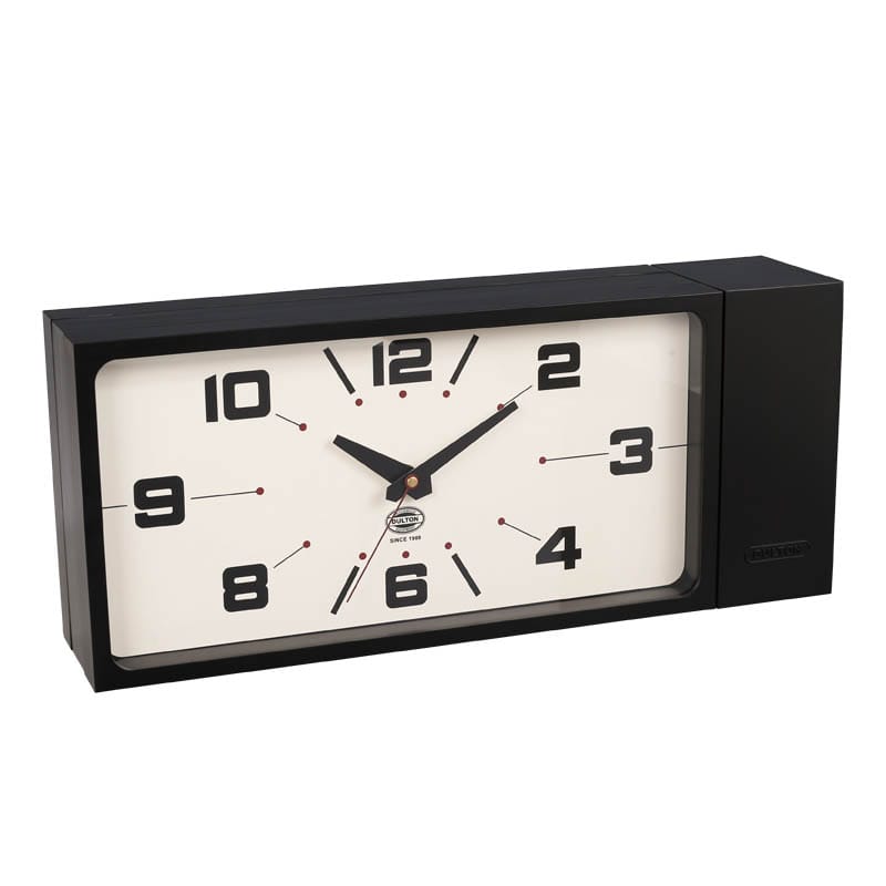 DULTON ONLINE SHOP | DOUBLE FACE CLOCK RECTANGLE BLACK(BLACK