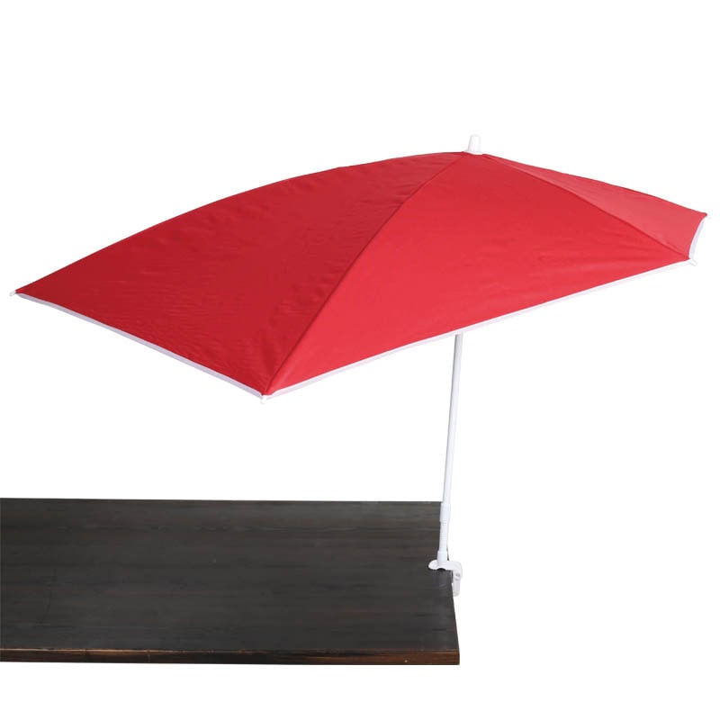 CLAMP BEACH UMBRELLA RED