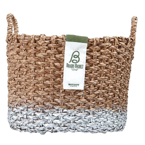 OVAL BRAIDS BASKET SLV-L