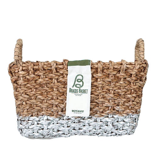 RECT BRAIDS BASKET SLV-L