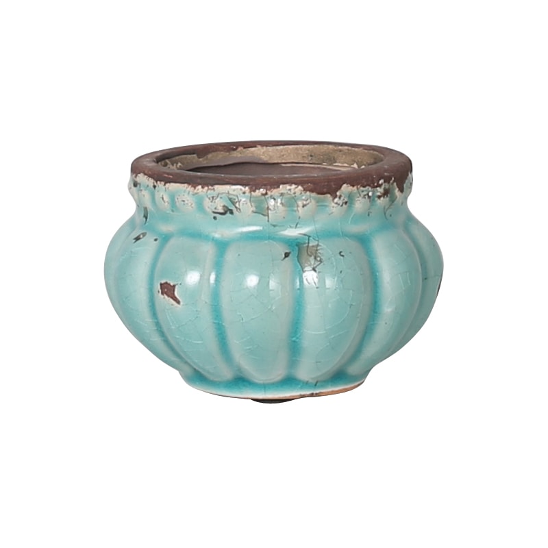 PLUMPLY POT ''FRESQUE BLUE''