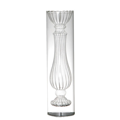 GLASS VASE ART DECO-L