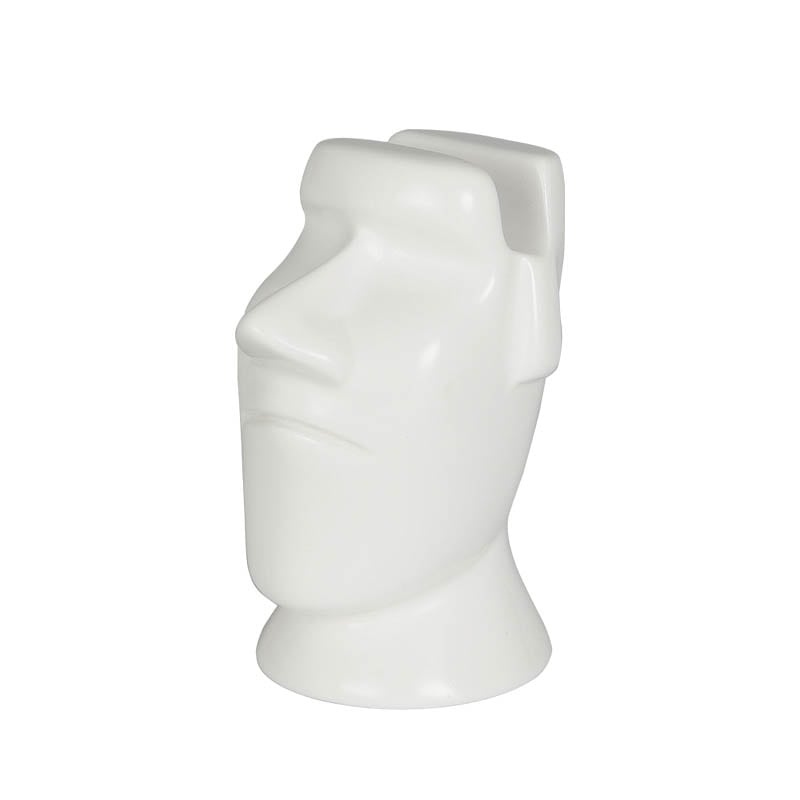 EYEGLASSES STAND MOAI WHT