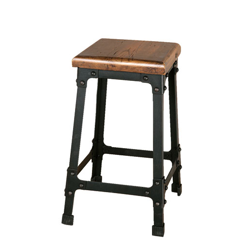 IRON STOOL ANTIQUE BLACK