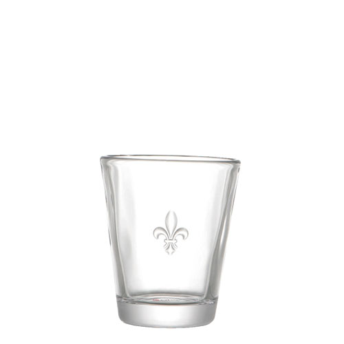 GLASS CUP "FLEUR DE LIS"