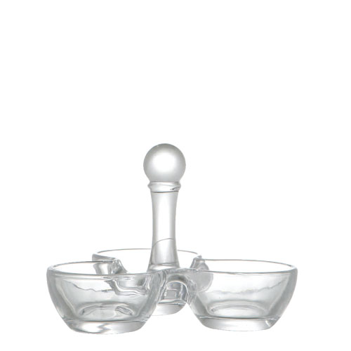 GLASS TRISECTION TRAY
