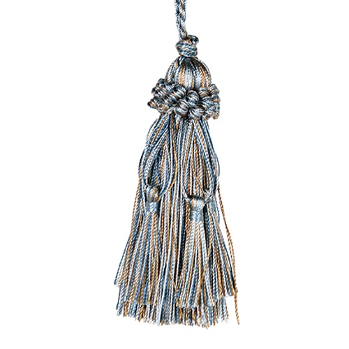 TASSEL  BLUE/BROWN