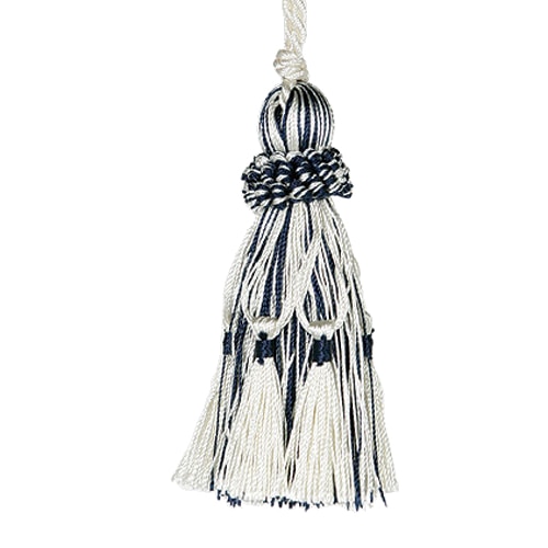 TASSEL  IVORY/NAVY