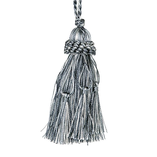 TASSEL  SILVER/BLUE