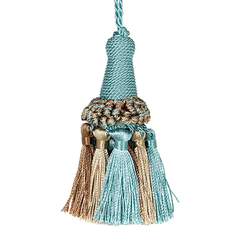 TASSEL  TURQUOISE/GOLD