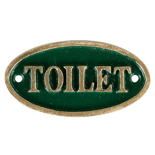 OVAL SIGN GN TOILET
