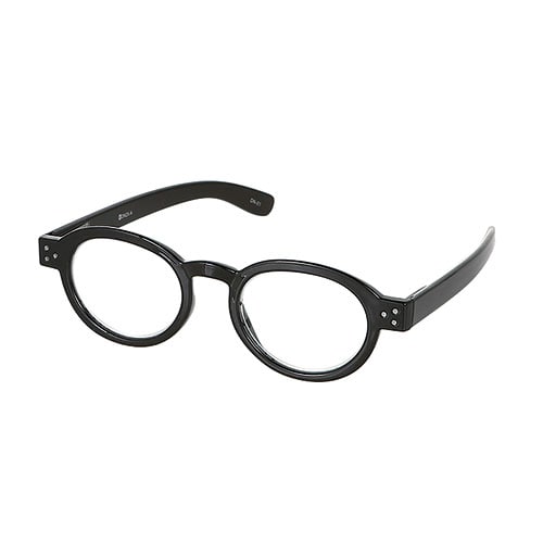black reading glasses