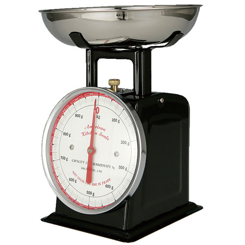 AMERICAN KITCHEN SCALE BLACK