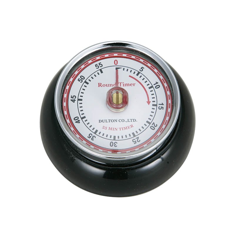 KITCHEN TIMER WITH MAGNET BLACK