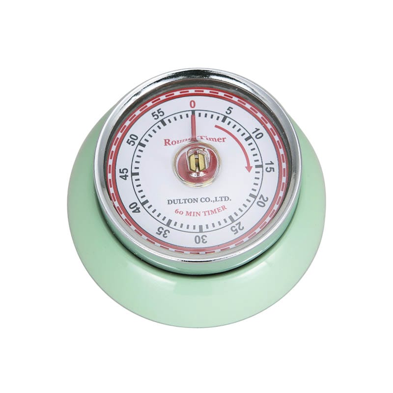 KITCHEN TIMER WITH MAGNET MINT GREEN