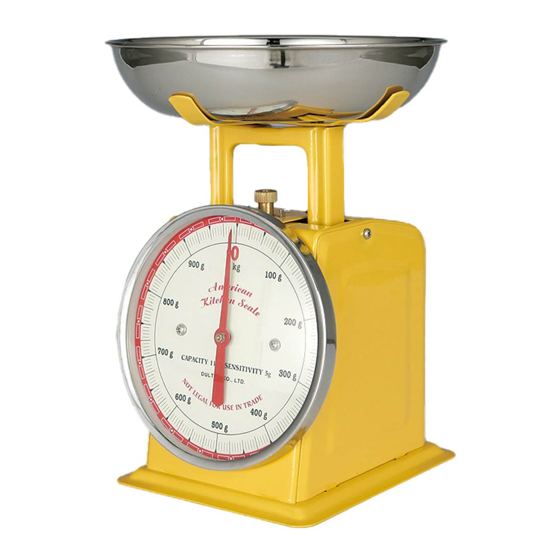 AMERICAN KITCHEN SCALE YELLOW