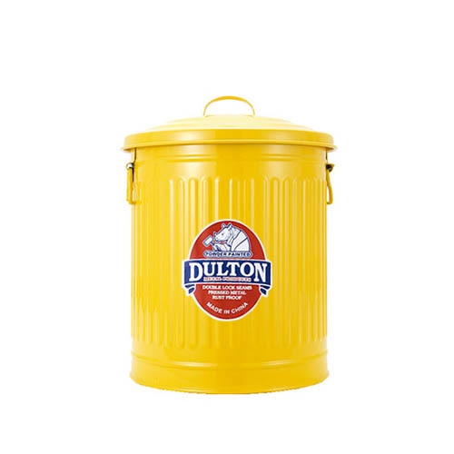 MINI GARBAGE CAN YELLOW S