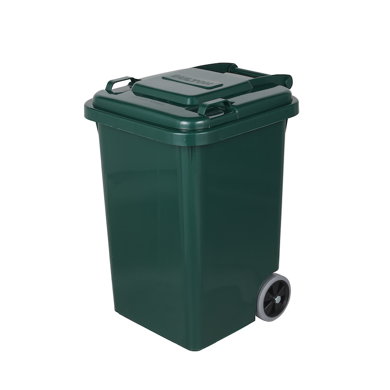 PLASTIC TRASH CAN 45L GREEN