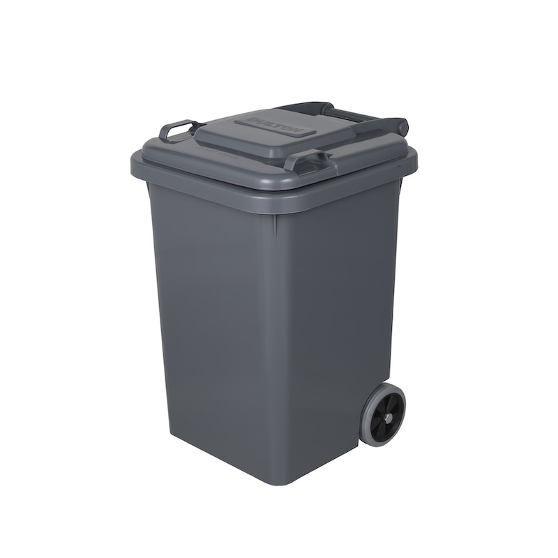 PLASTIC TRASH CAN 45L GRAY