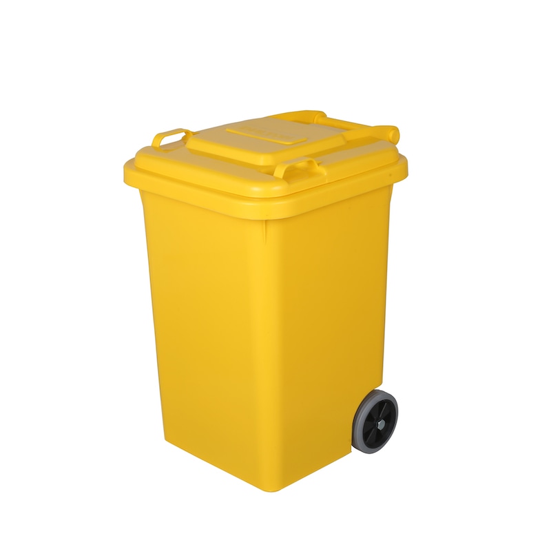 PLASTIC TRASH CAN 45L YELLOW