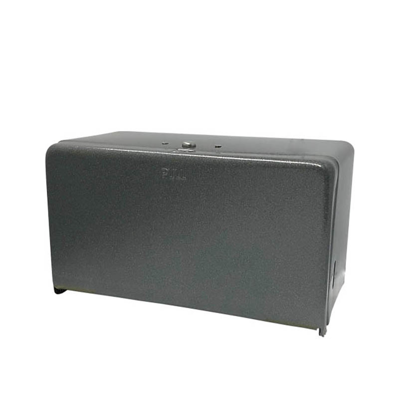 TISSUE DISPENSER HAMMERTONE GRAY