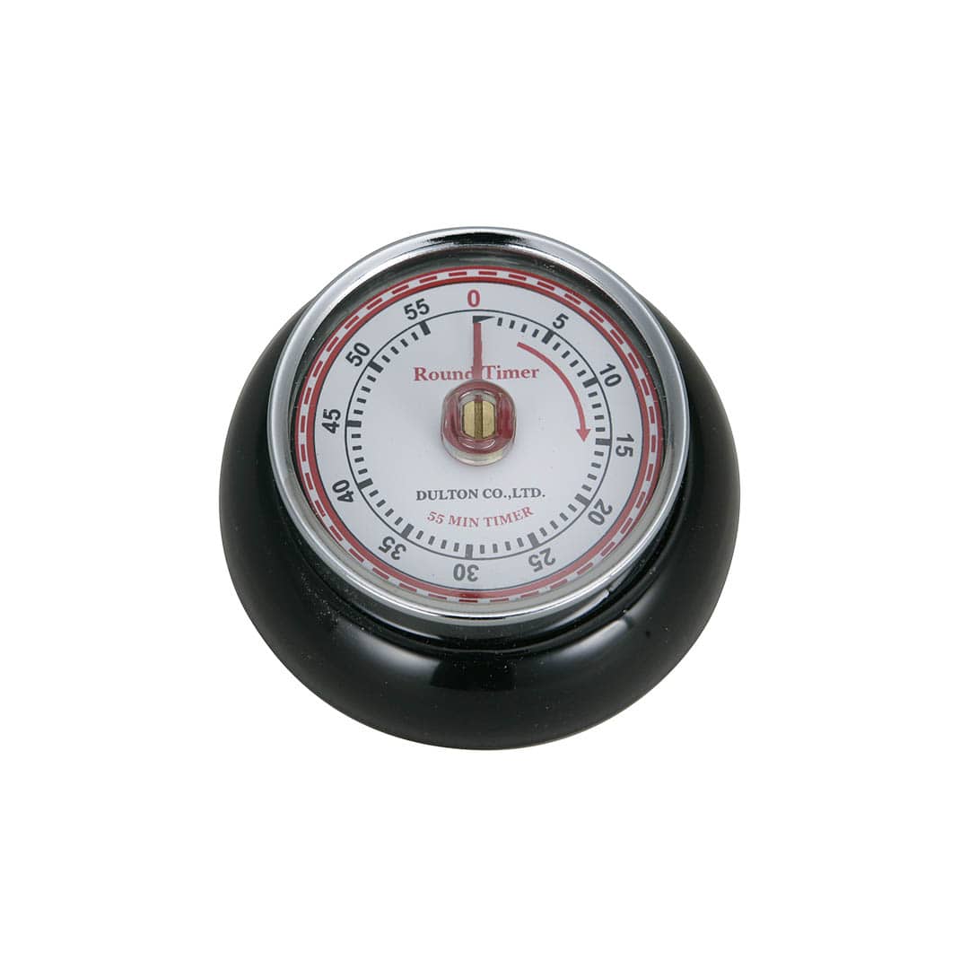 KITCHEN TIMER WITH MAGNET BLACK