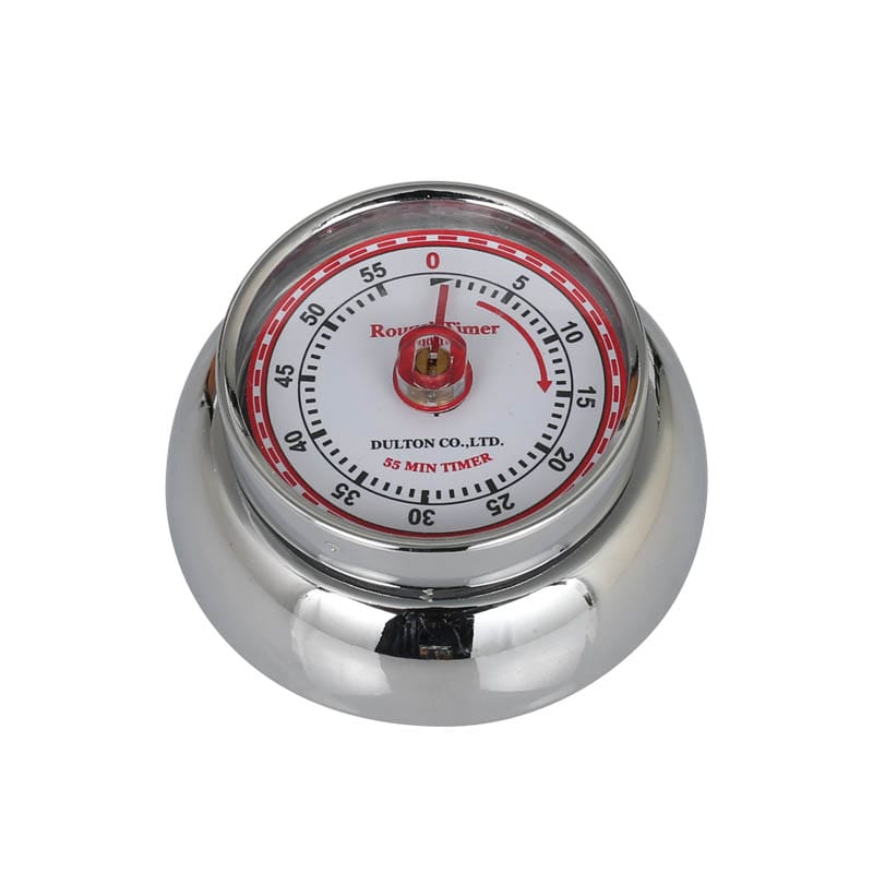 KITCHEN TIMER WITH MAGNET CHROME