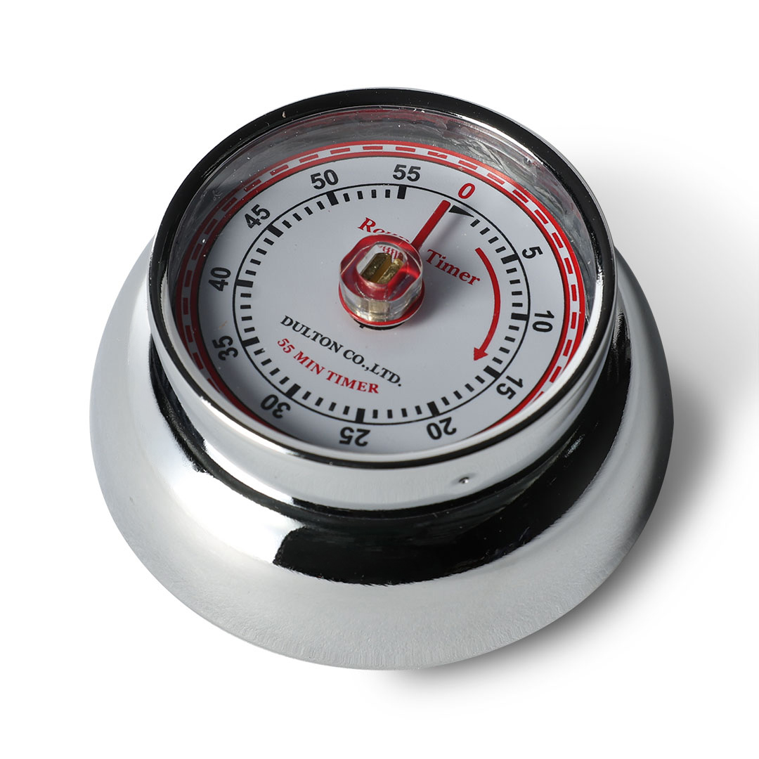 KITCHEN TIMER WITH MAGNET CHROME