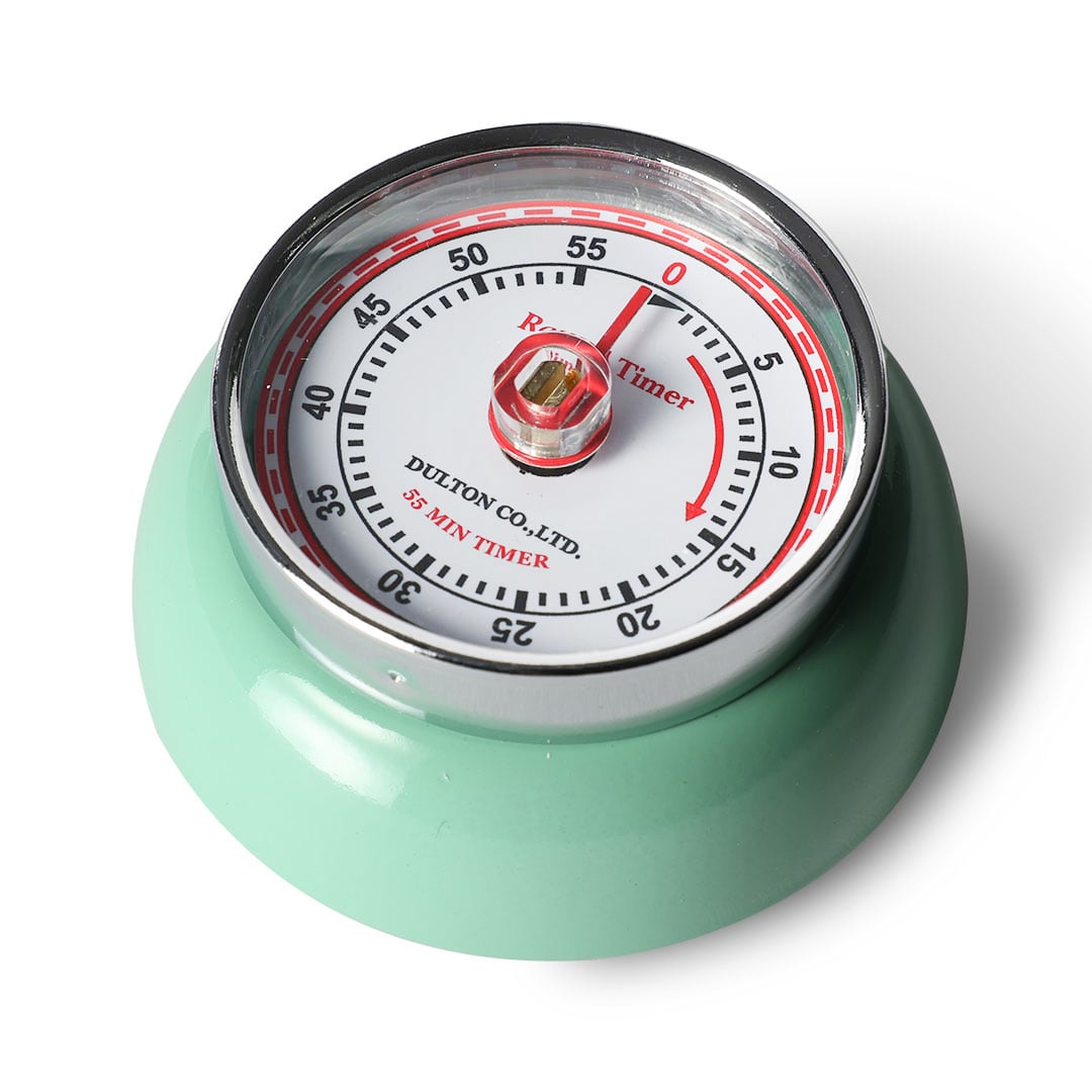 KITCHEN TIMER WITH MAGNET MINT GREEN