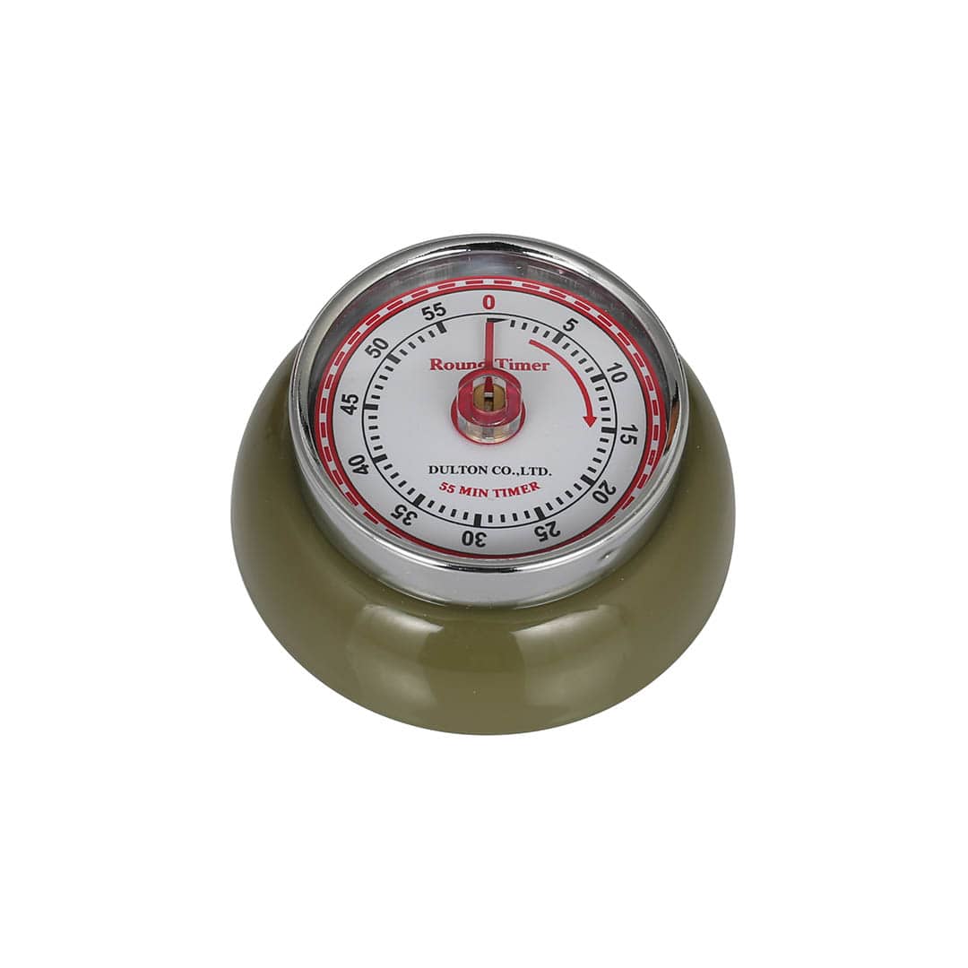 KITCHEN TIMER WITH MAGNET OLIVE DRAB
