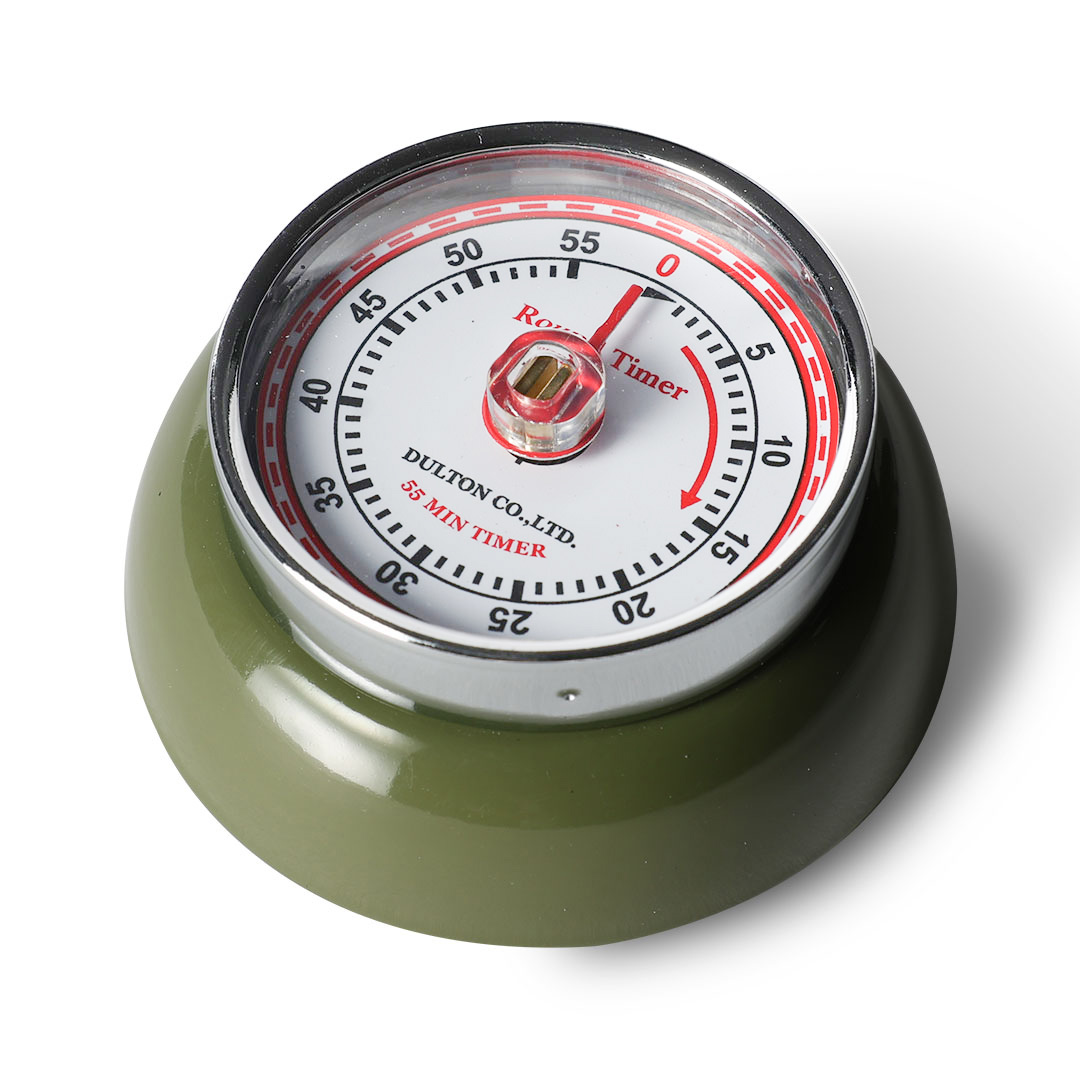 KITCHEN TIMER WITH MAGNET OLIVE DRAB