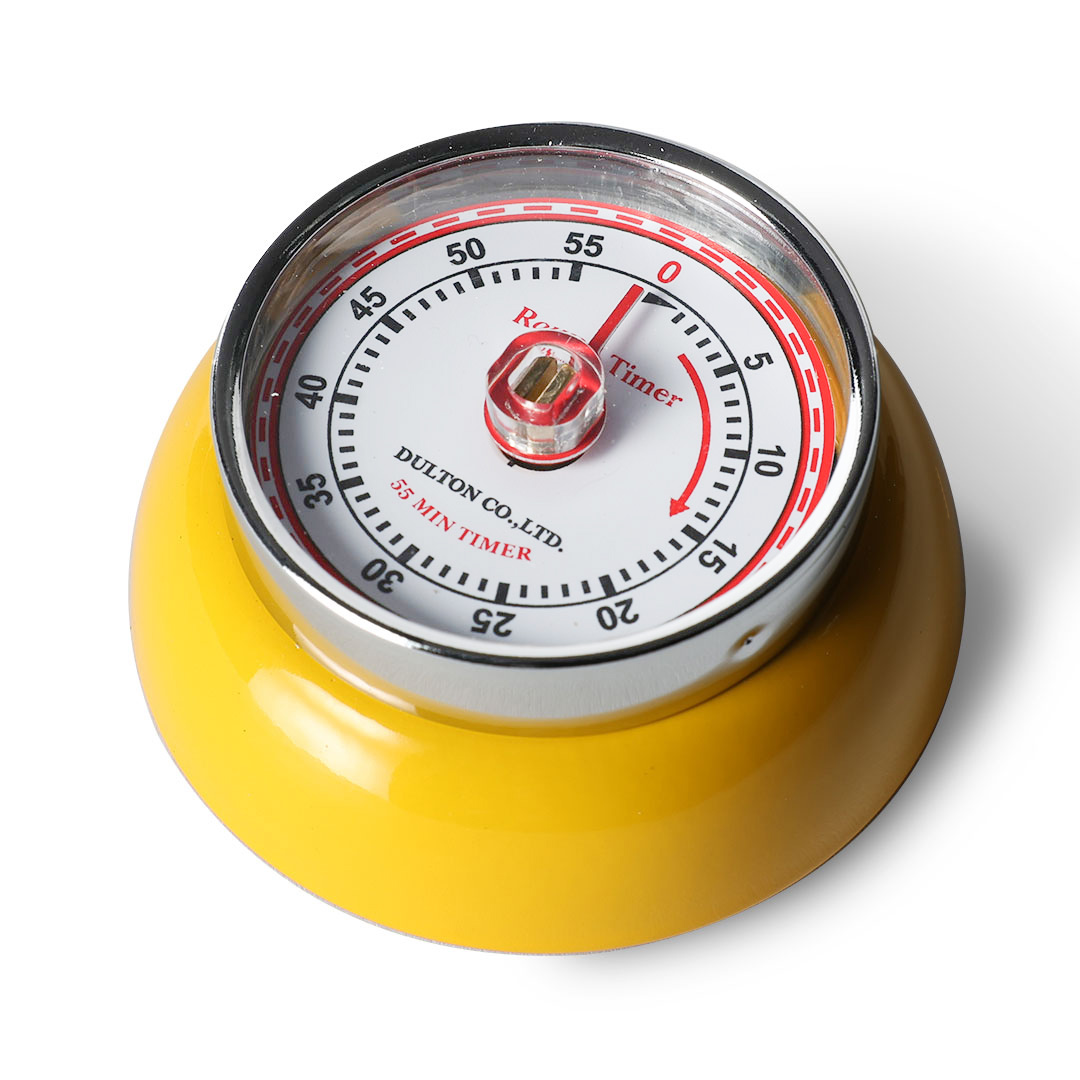 KITCHEN TIMER YELLOW WITH MAGNET