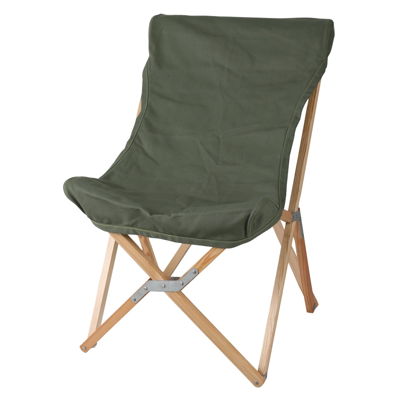 WOODEN BEACH CHAIR OLIVE