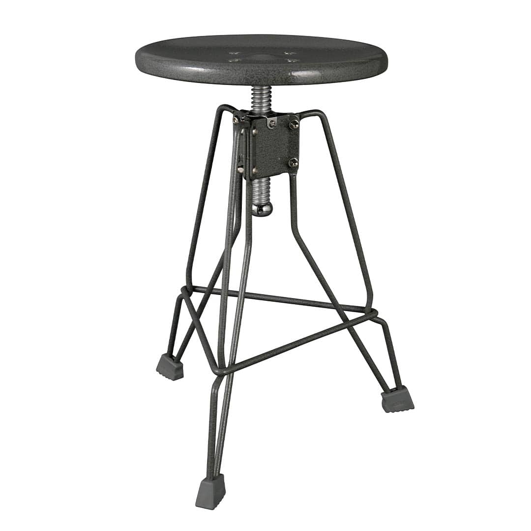 STOOL "CLIPPER II" HAMMERTONE GRAY