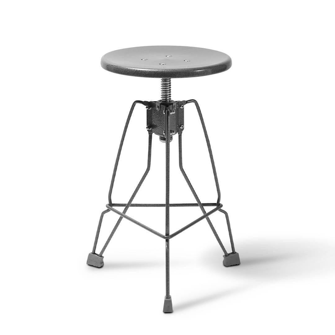 STOOL "CLIPPER II" HAMMERTONE GRAY