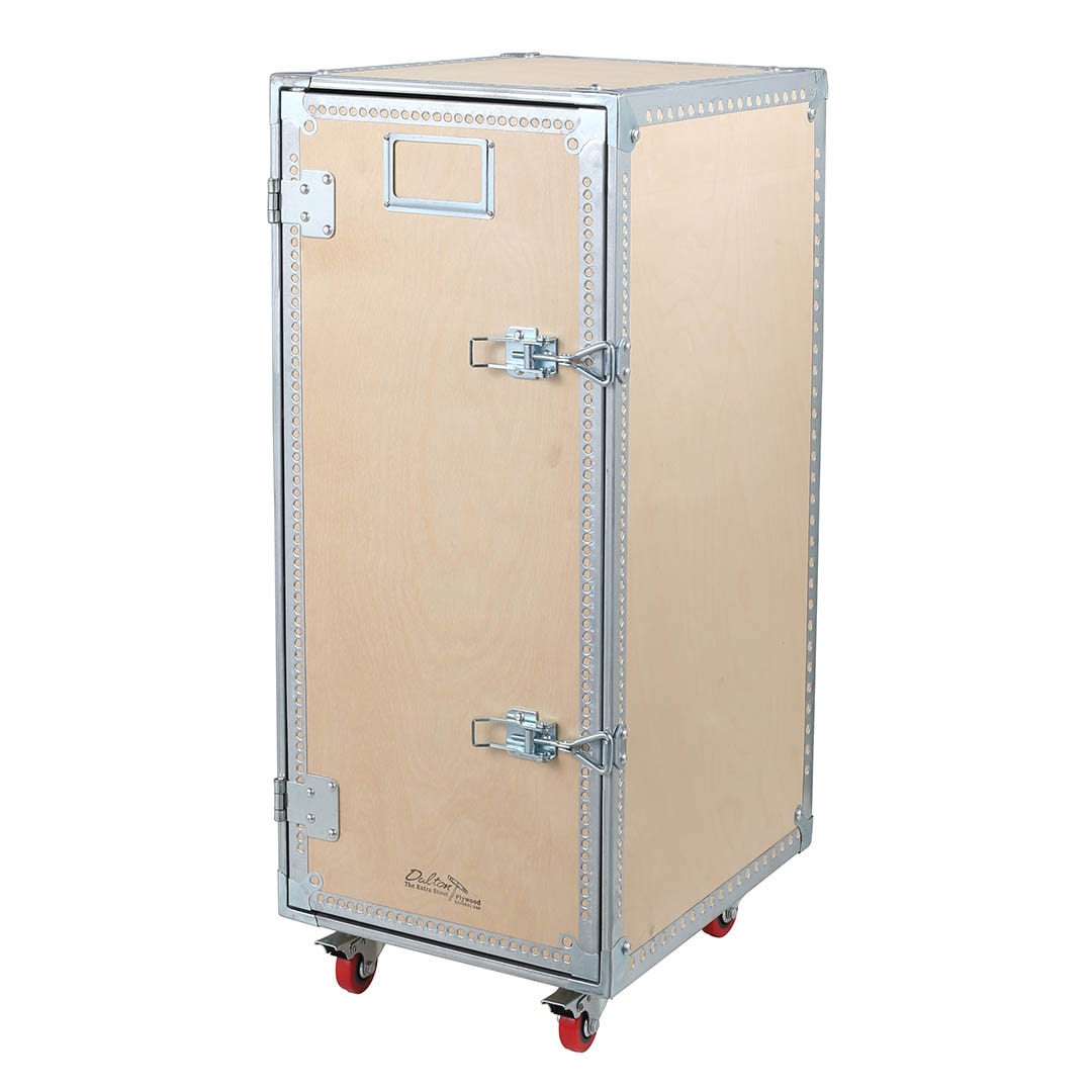 WOODEN CABINET WITH CASTORS 4 LAYER
