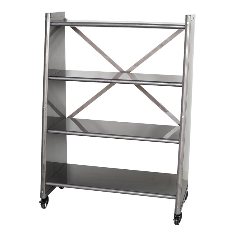 4 TIER TAPERED METAL SHELF RAW