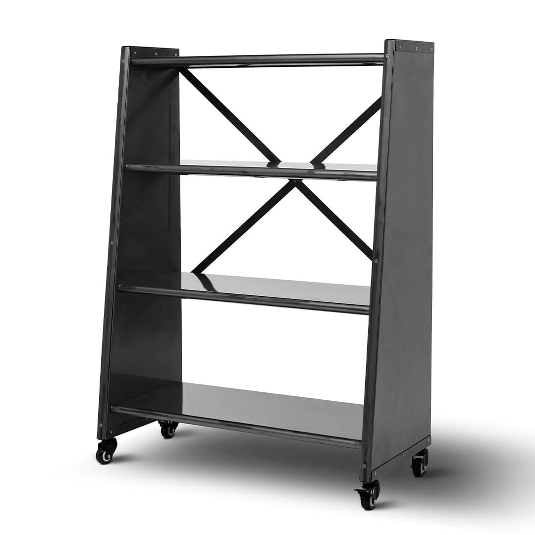 4 TIER TAPERED METAL SHELF RAW