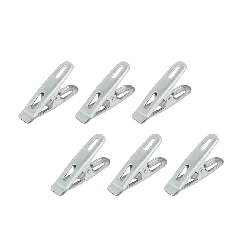 6 COLORED CLIPS A GALVANIZED
