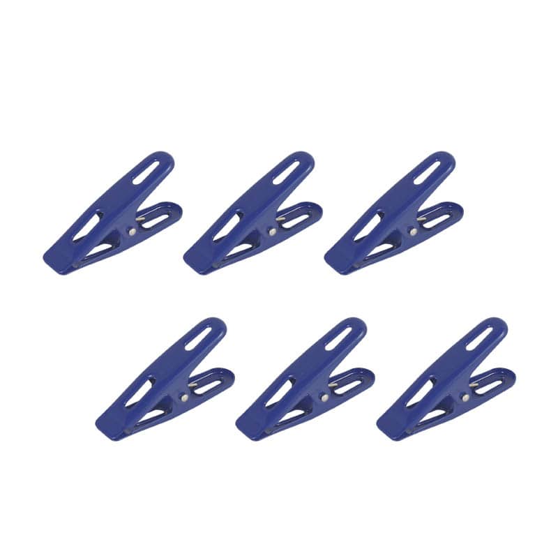 6 COLORED CLIPS A NAVY