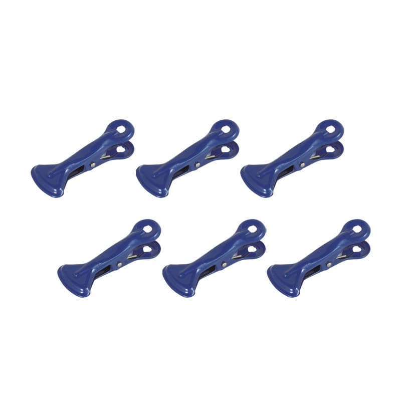 6 COLORED CLIPS B NAVY