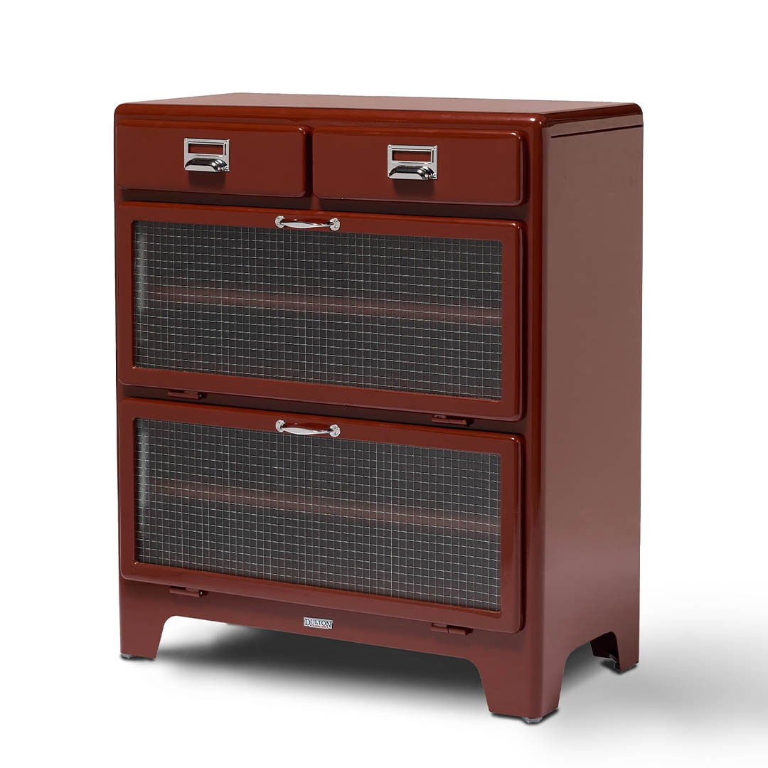 2 LAYER CABINET BRICK BROWN