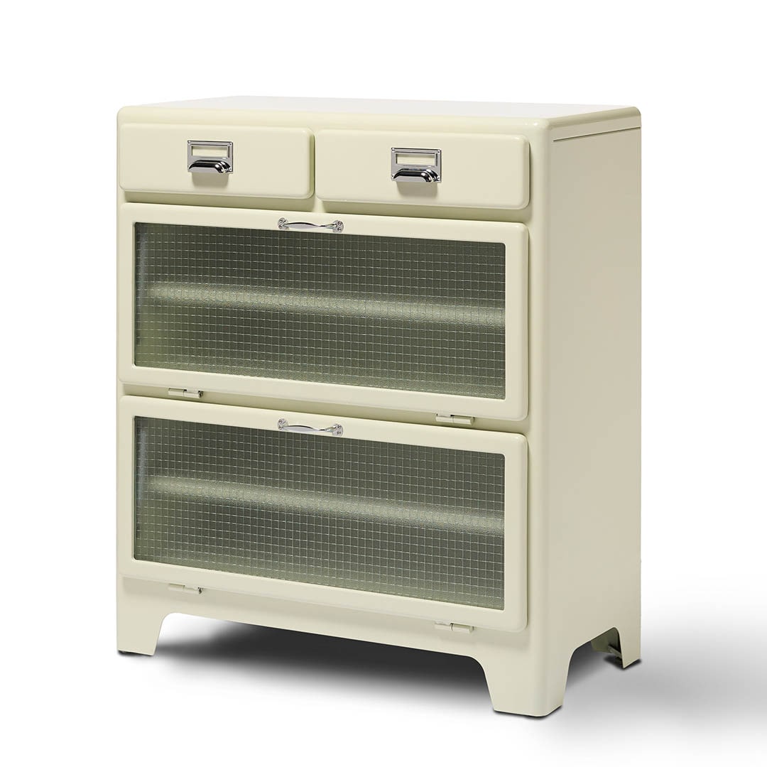 2 LAYER CABINET IVORY
