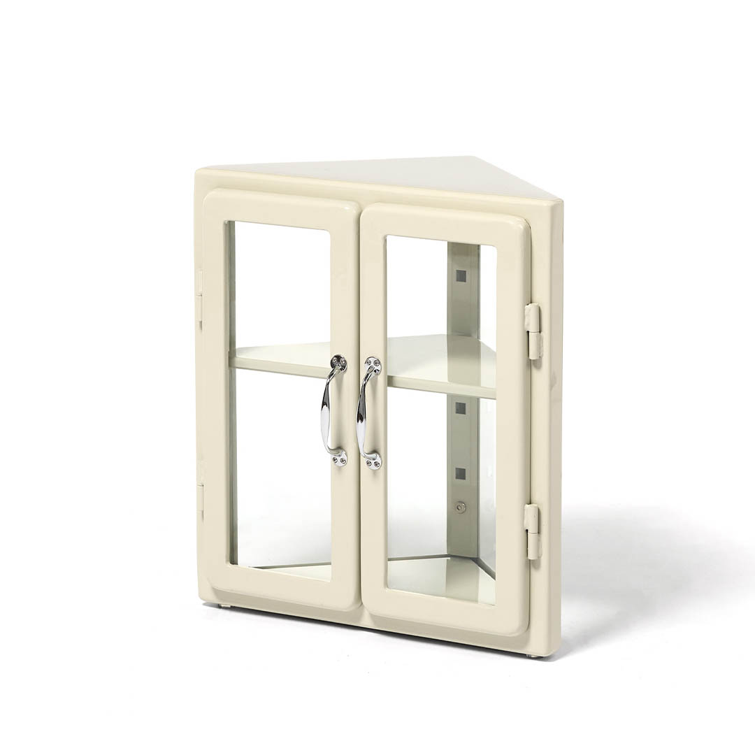 MINI TRIANGLE CABINET IVORY