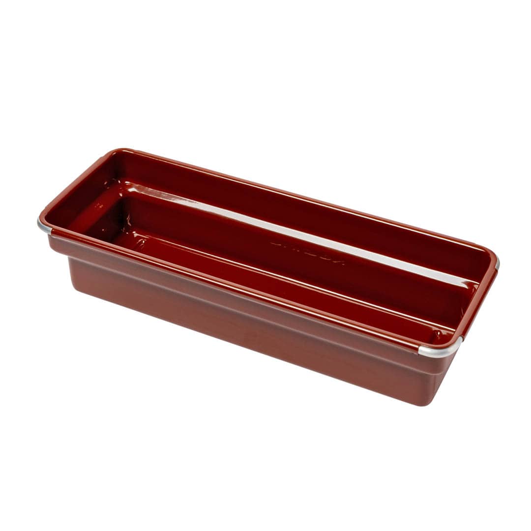 OBLONG TRAY BRICK BROWN
