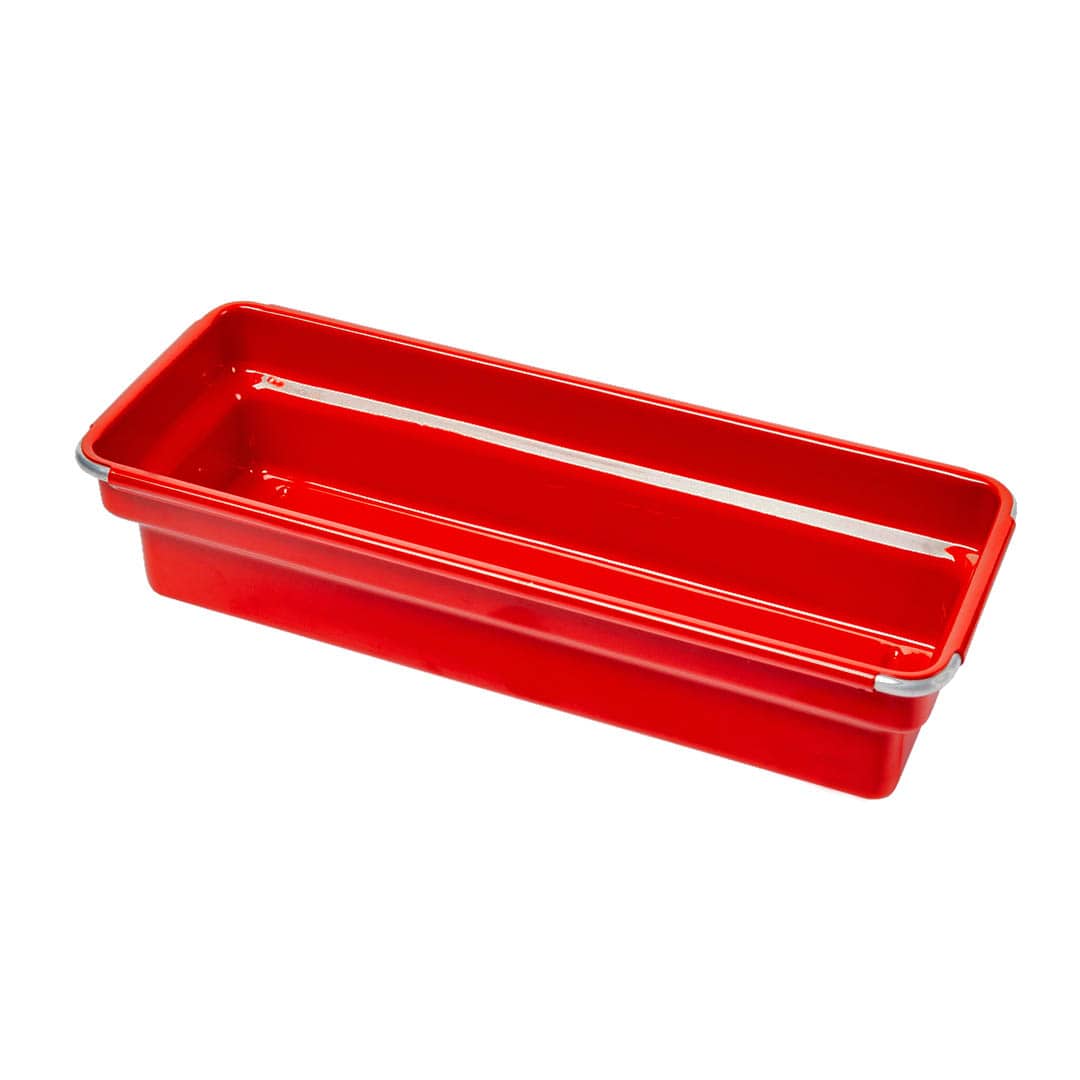 OBLONG TRAY RED