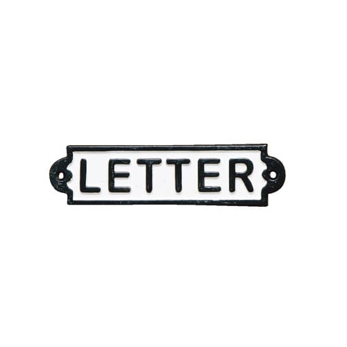 IRON SIGN ''LETTER''