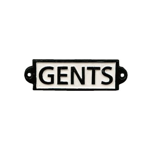 IRON SIGN ''GENTS''